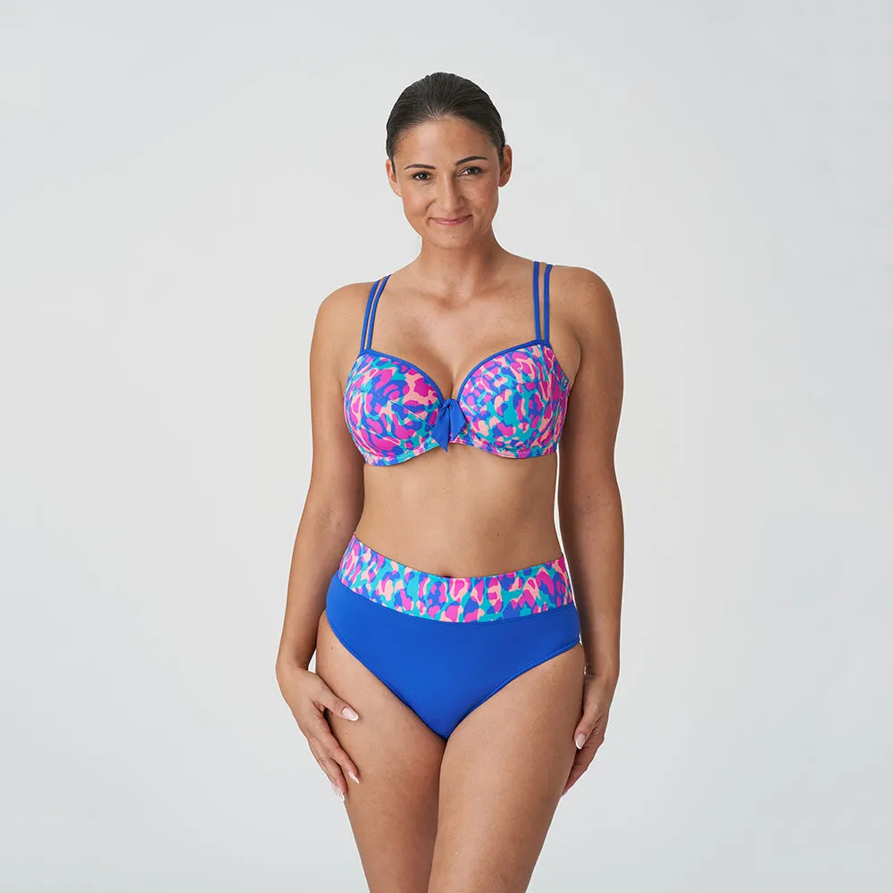 Karpen Electric Blue Padded Heartshape Bikini Top