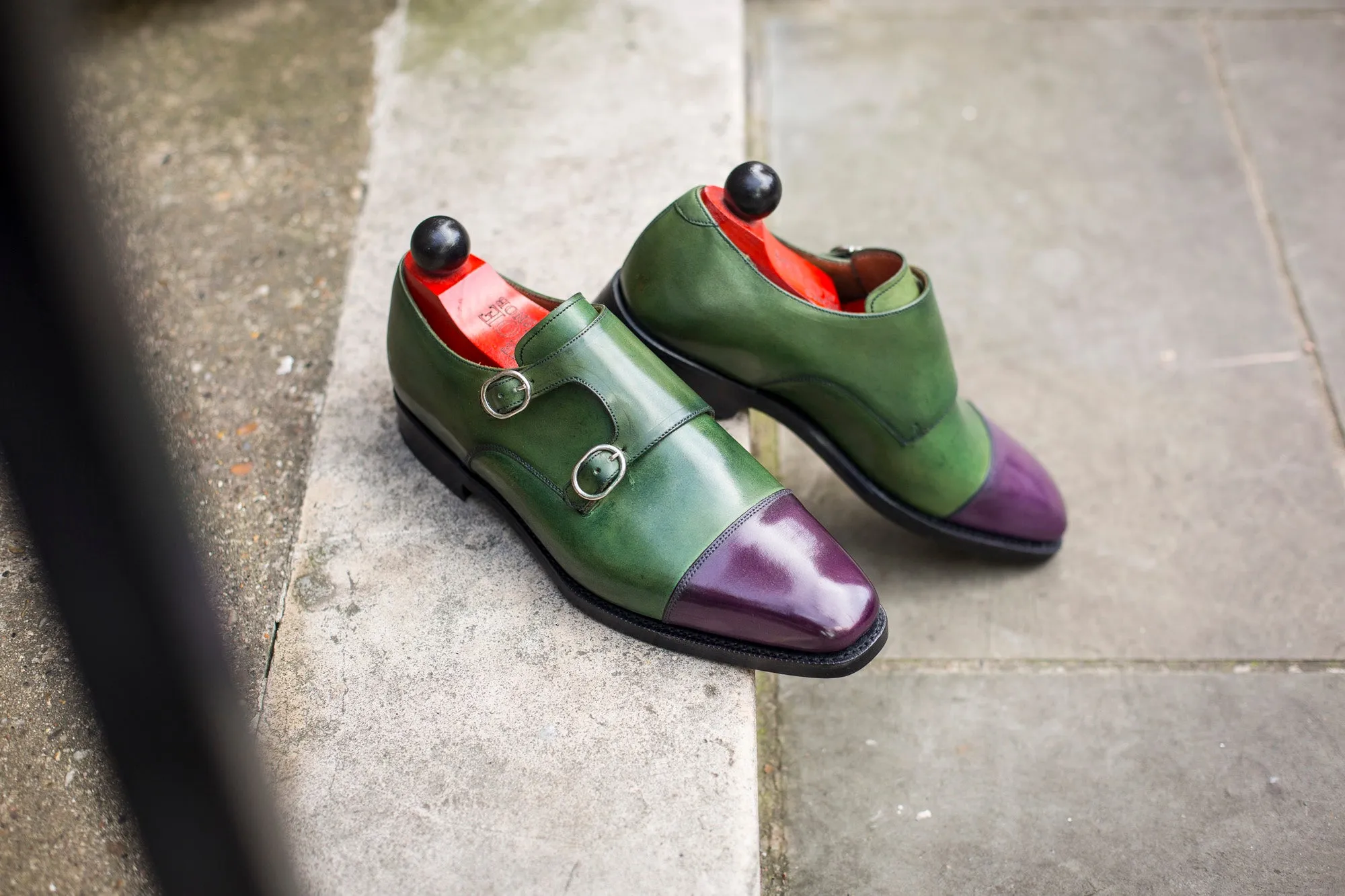 Kent - MTO - Purple Calf / Avocado Calf - MGF Last - Double Leather Sole