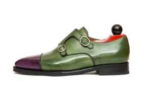 Kent - MTO - Purple Calf / Avocado Calf - MGF Last - Double Leather Sole