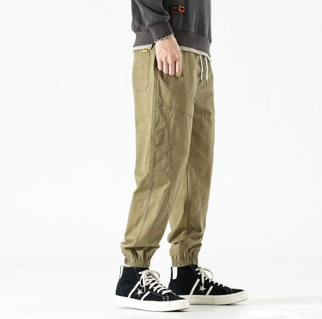 Khaki Cargo Pants 1393