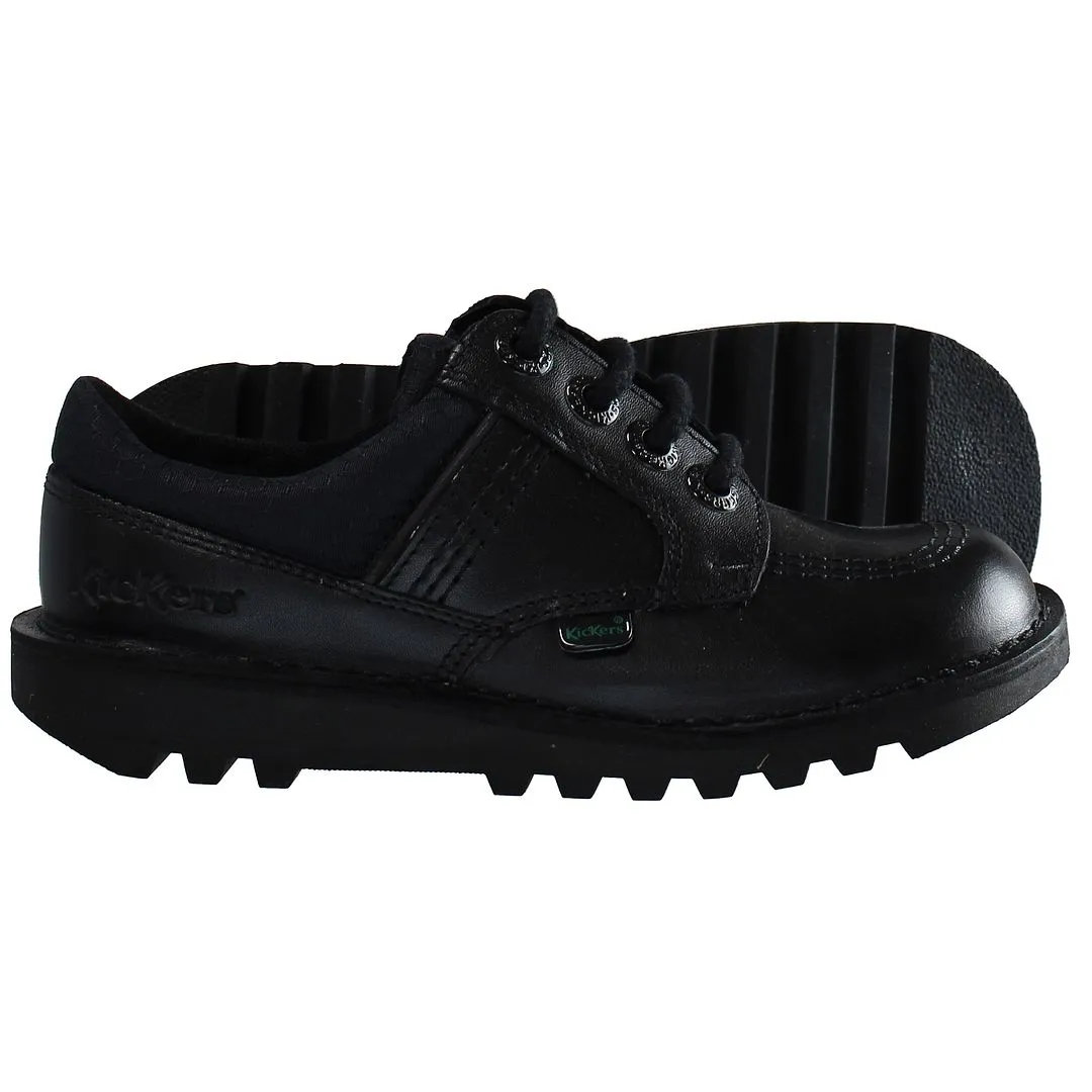 Kickers Kick Lo Flex Kids Black Shoes