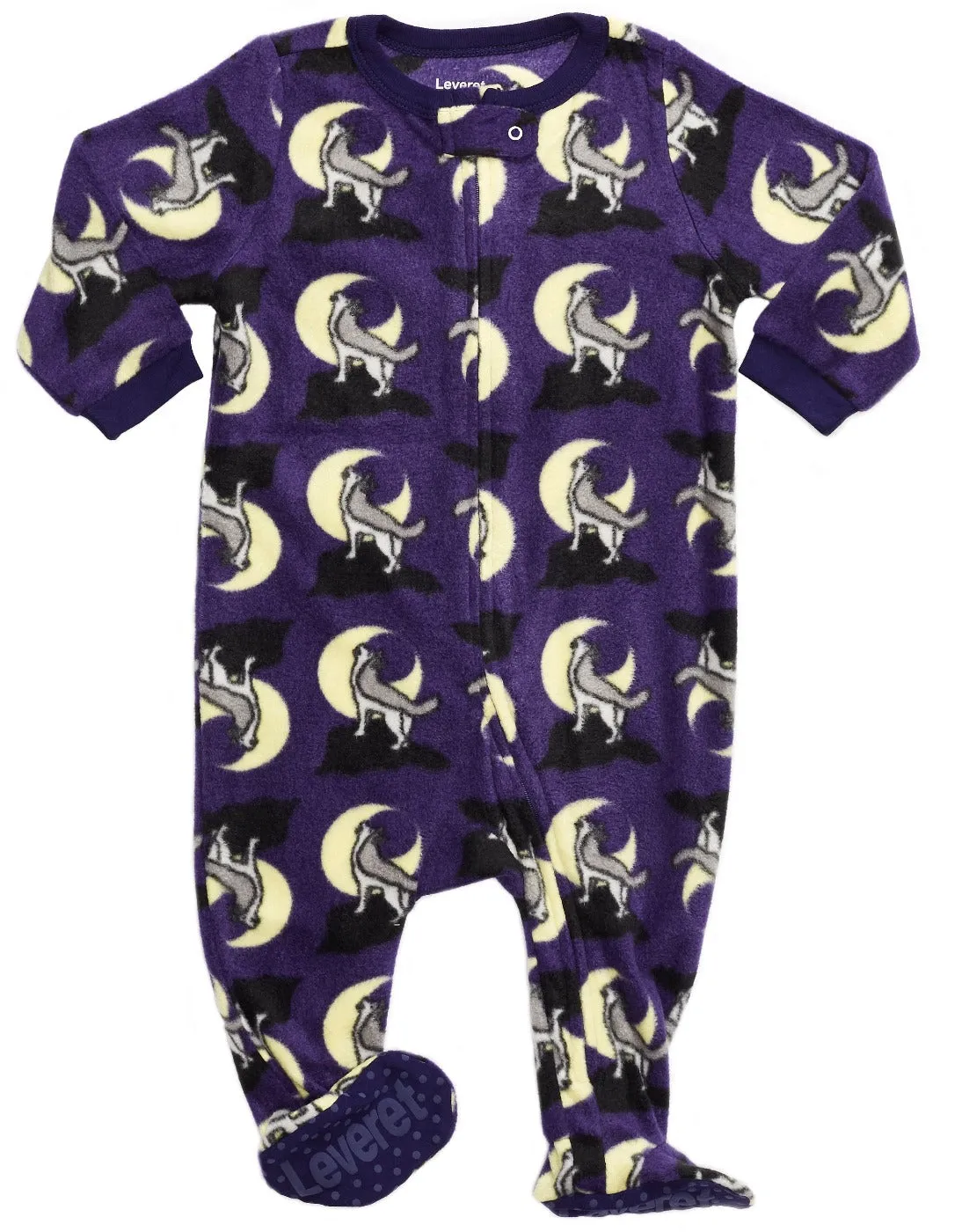 Kid's Footed Animal Fleece Pajamas