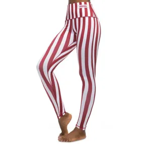 Ladies Indiana Hoosiers Candy Stripe Legging