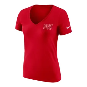 Ladies Ohio State Buckeyes Nike V-Neck Shirt