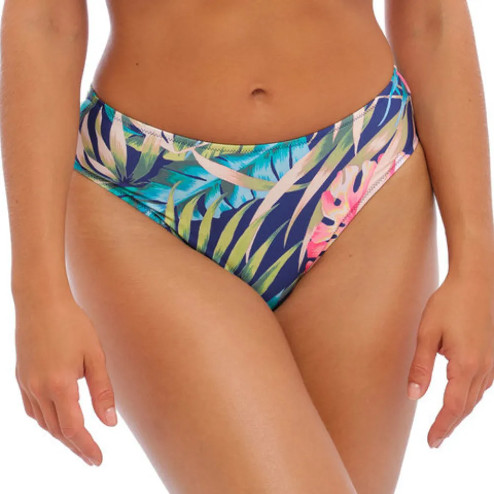 Langkawi French Navy Mid Rise Bikini Bottom