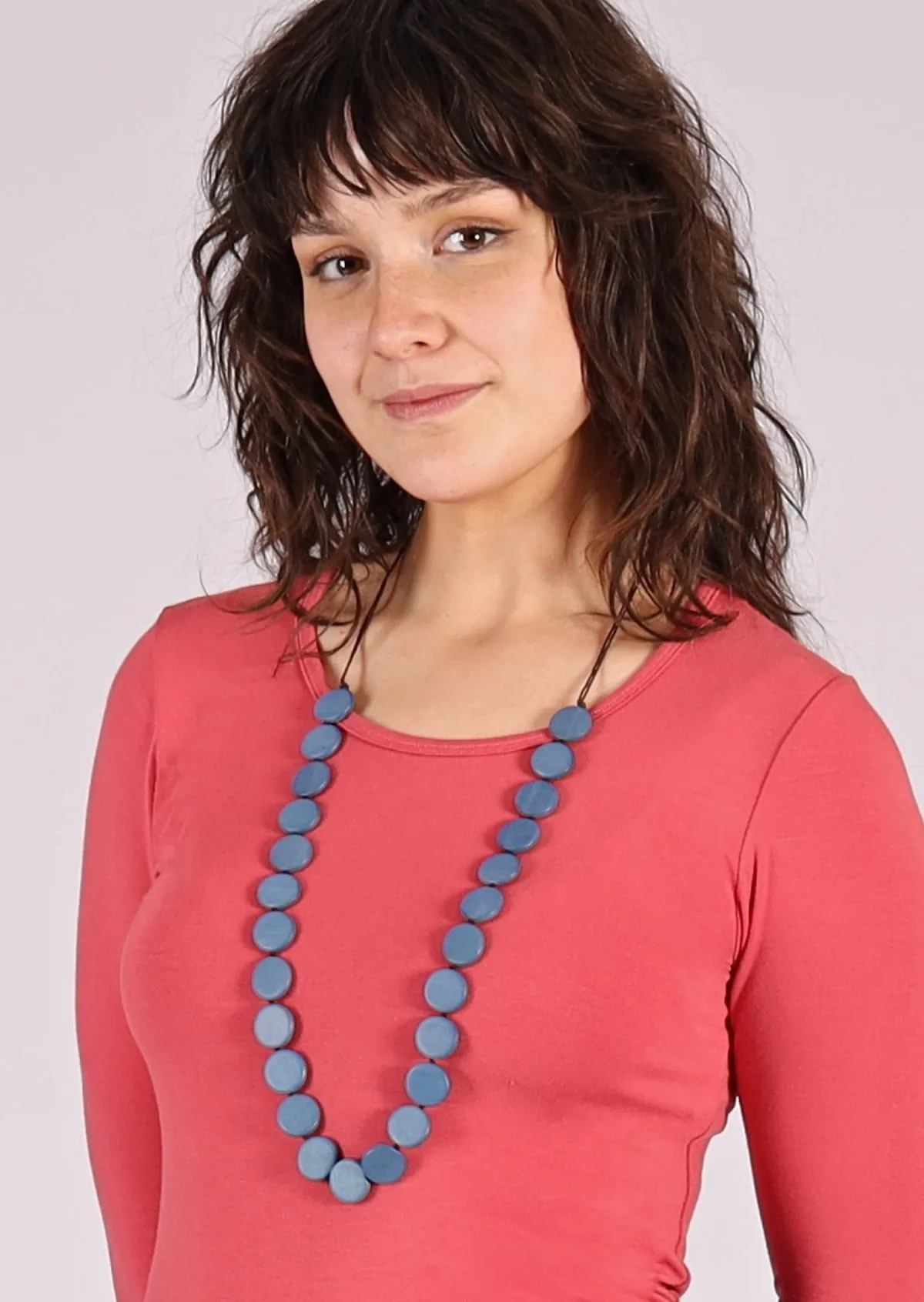 Lucy Necklace Denim Blue