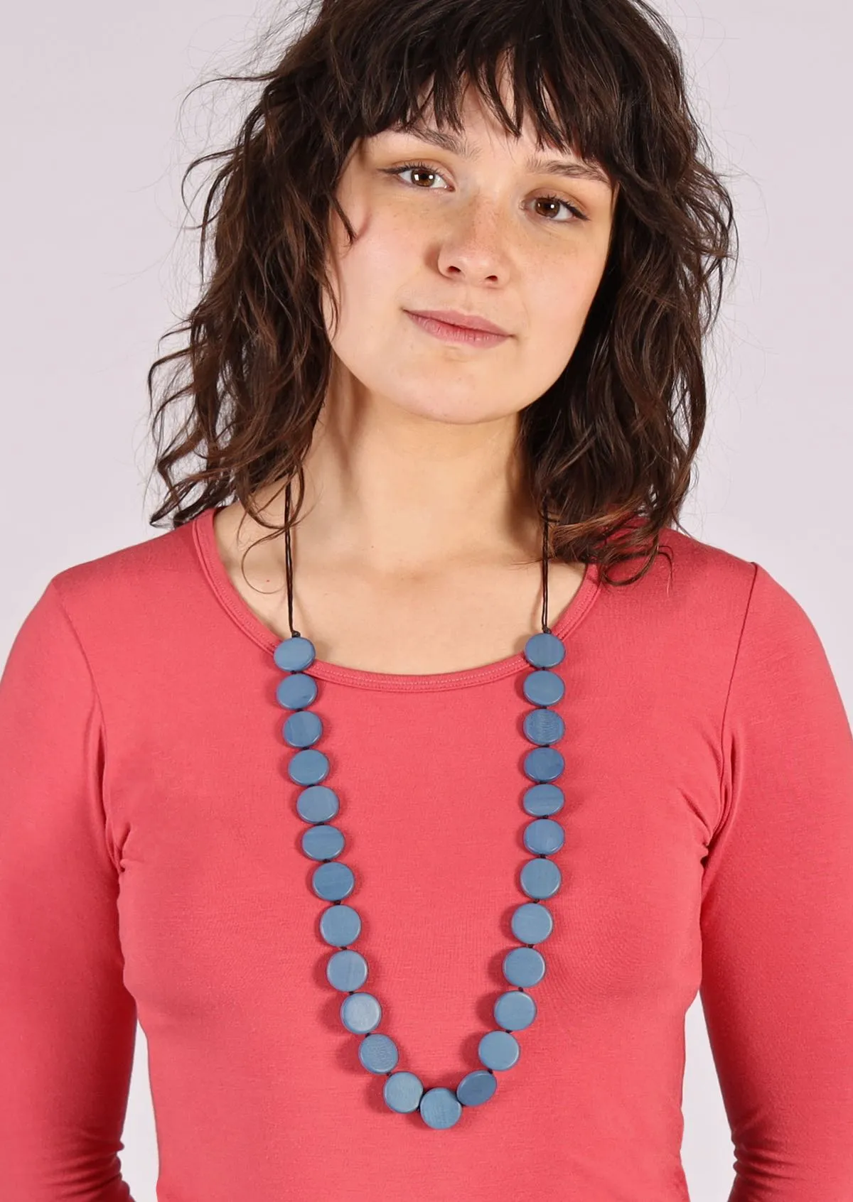 Lucy Necklace Denim Blue