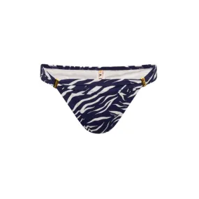 Maia Navy Zebra Bikini Bottom