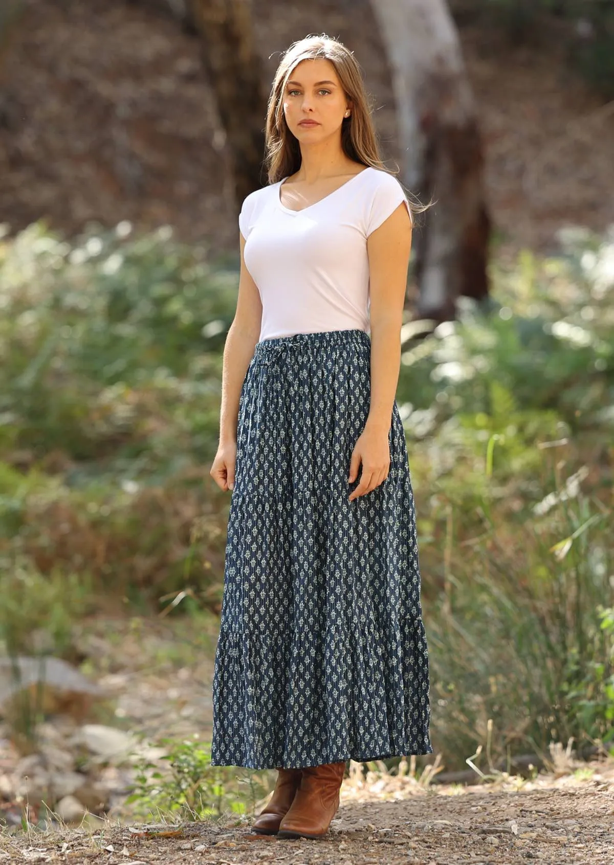 Maxi Skirt Periwinkle