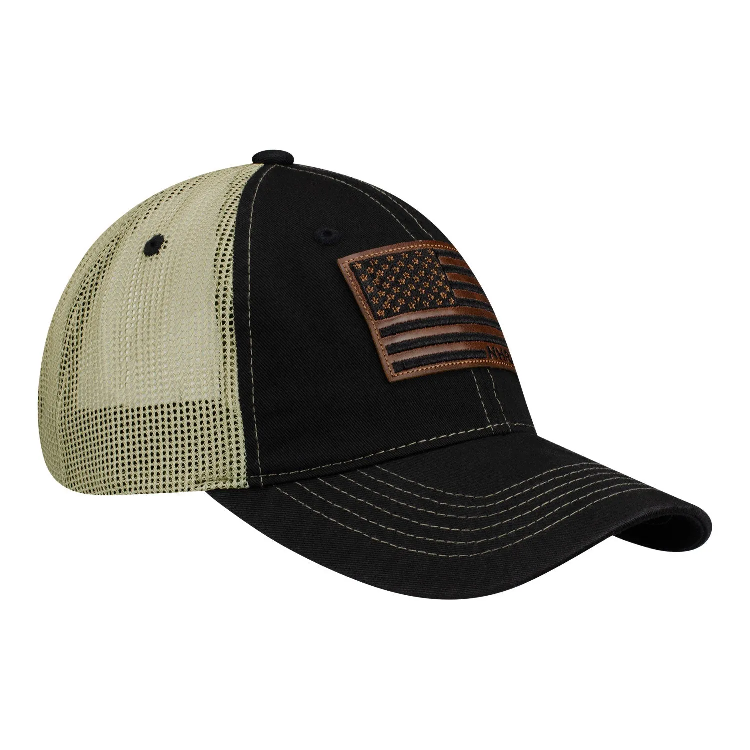 NHRA Leather Military Hat