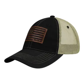 NHRA Leather Military Hat