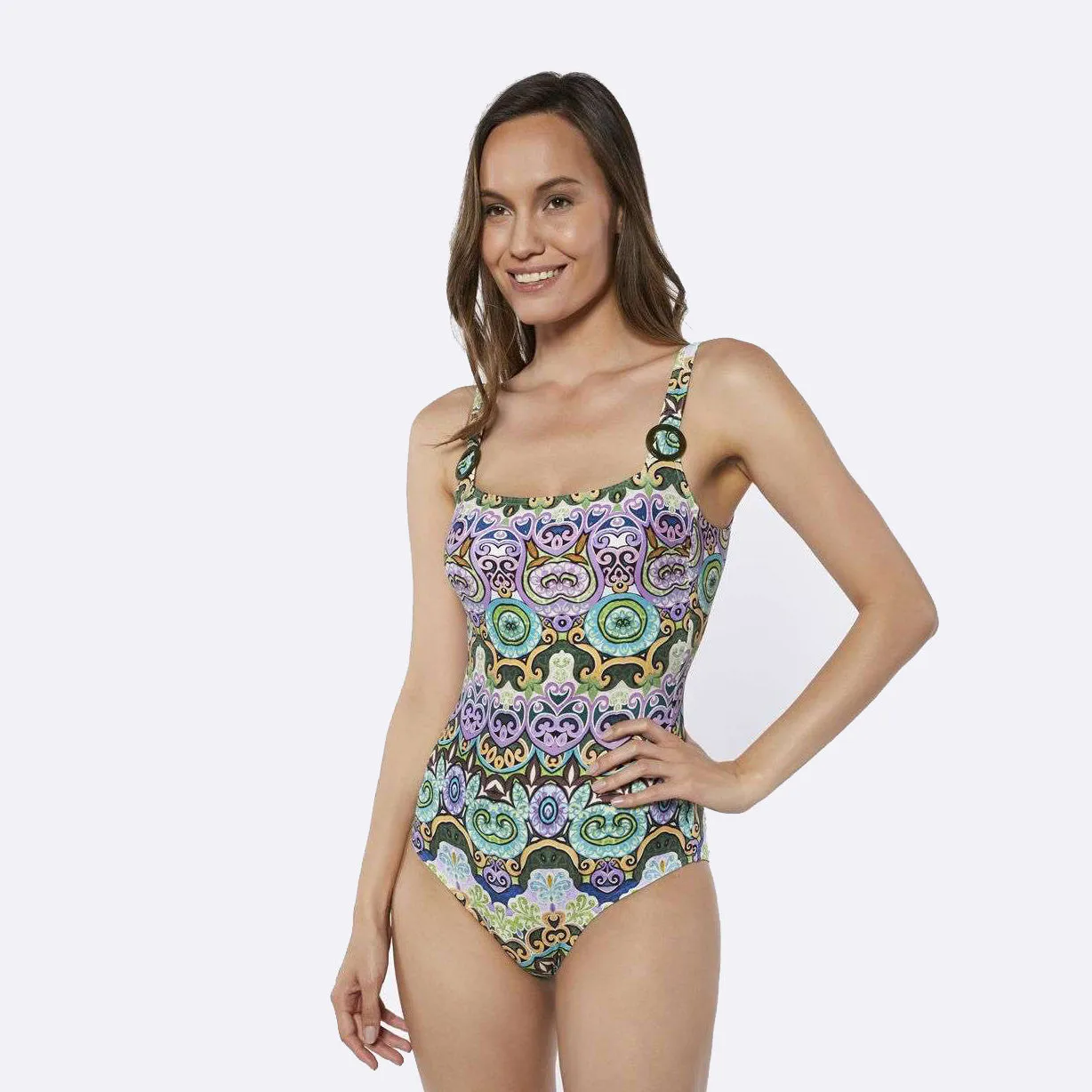 Nias Square Neck Swimsuit