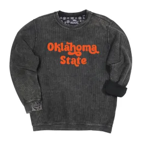 Pep Rally Crewneck Corded Fleece in Oklahoma State University