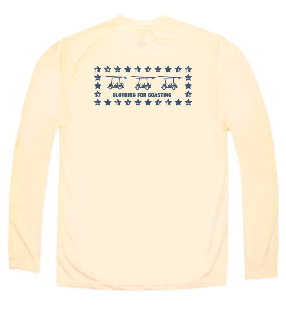 Performance Long Sleeve Stars Logo T-Shirt - Sandbar