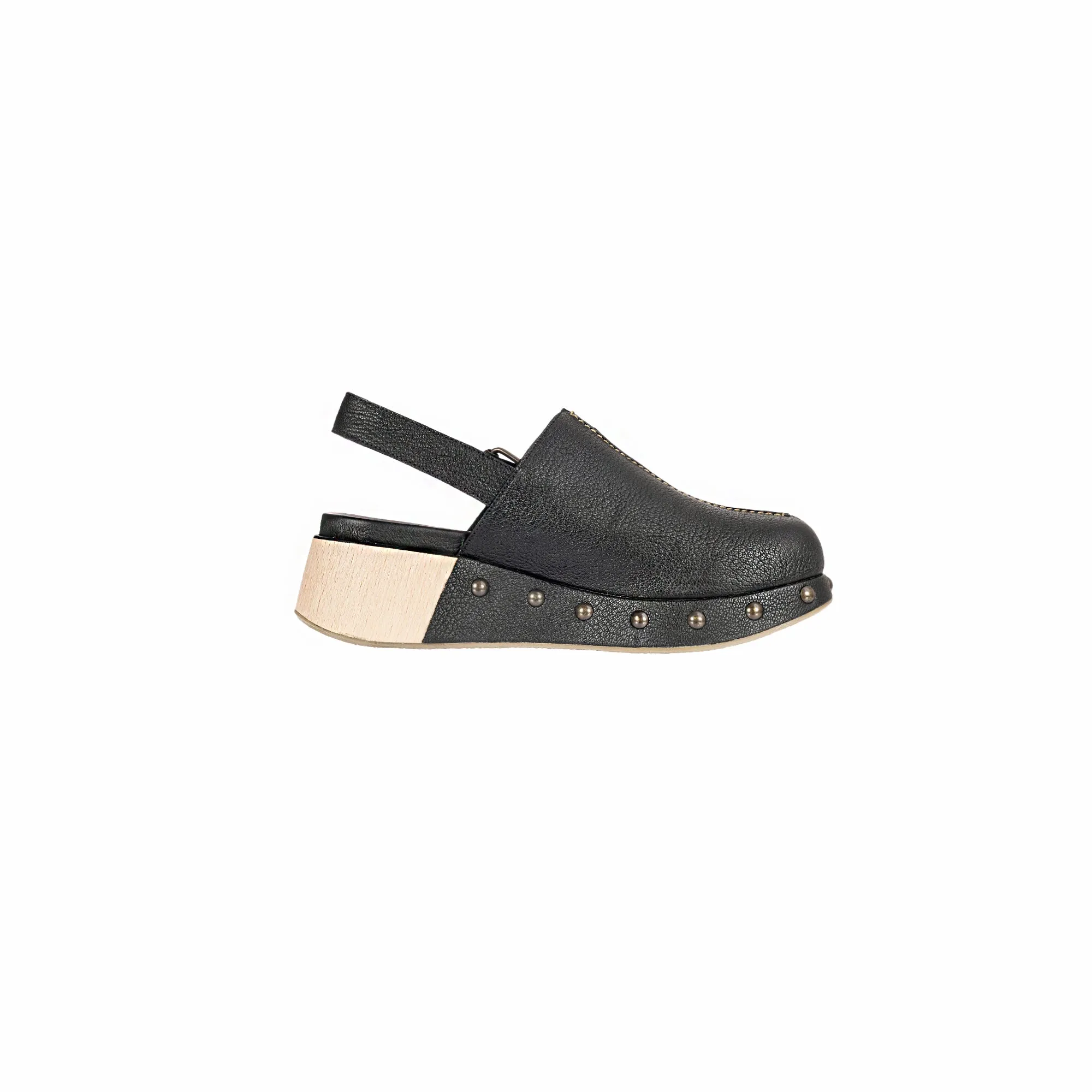 Platform Clog Martellato Black