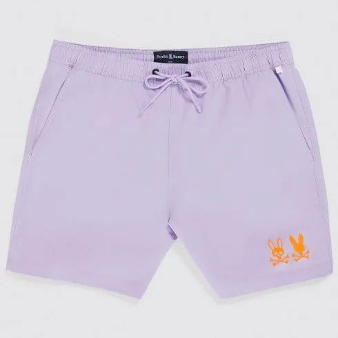 Psycho Bunny Kingwood Hydrochromic Swim Trunk (Lavender) B6W945Y1PO