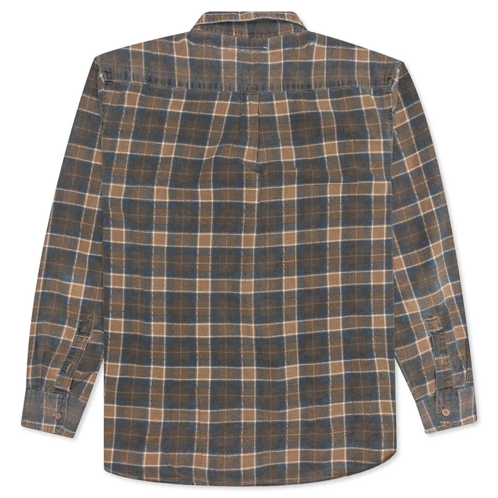 Rebuild by Flannel Shirt Ribbon Shirt - Brownish/Navy