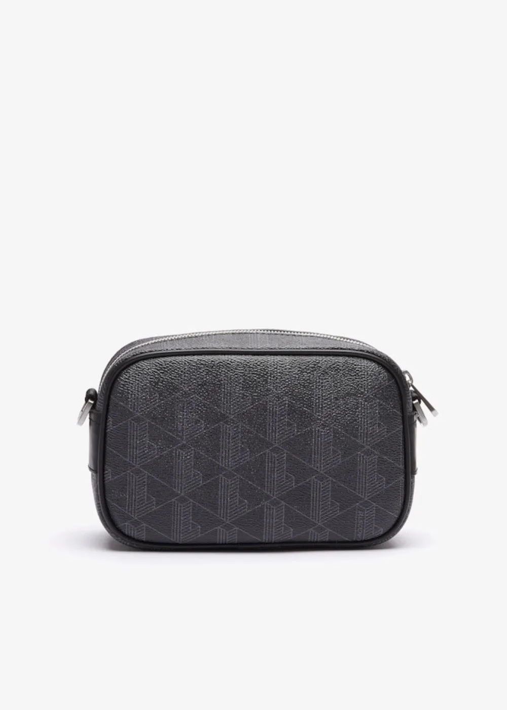 Sacoche bandoulière Lacoste reporter bag monogramme  noir