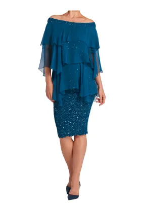 Silk Pucker with Sequins B1561SCL / S1563SCL in Calypso