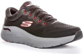 Skechers Arch Fit 2.0 Trainer In Black Red For Men