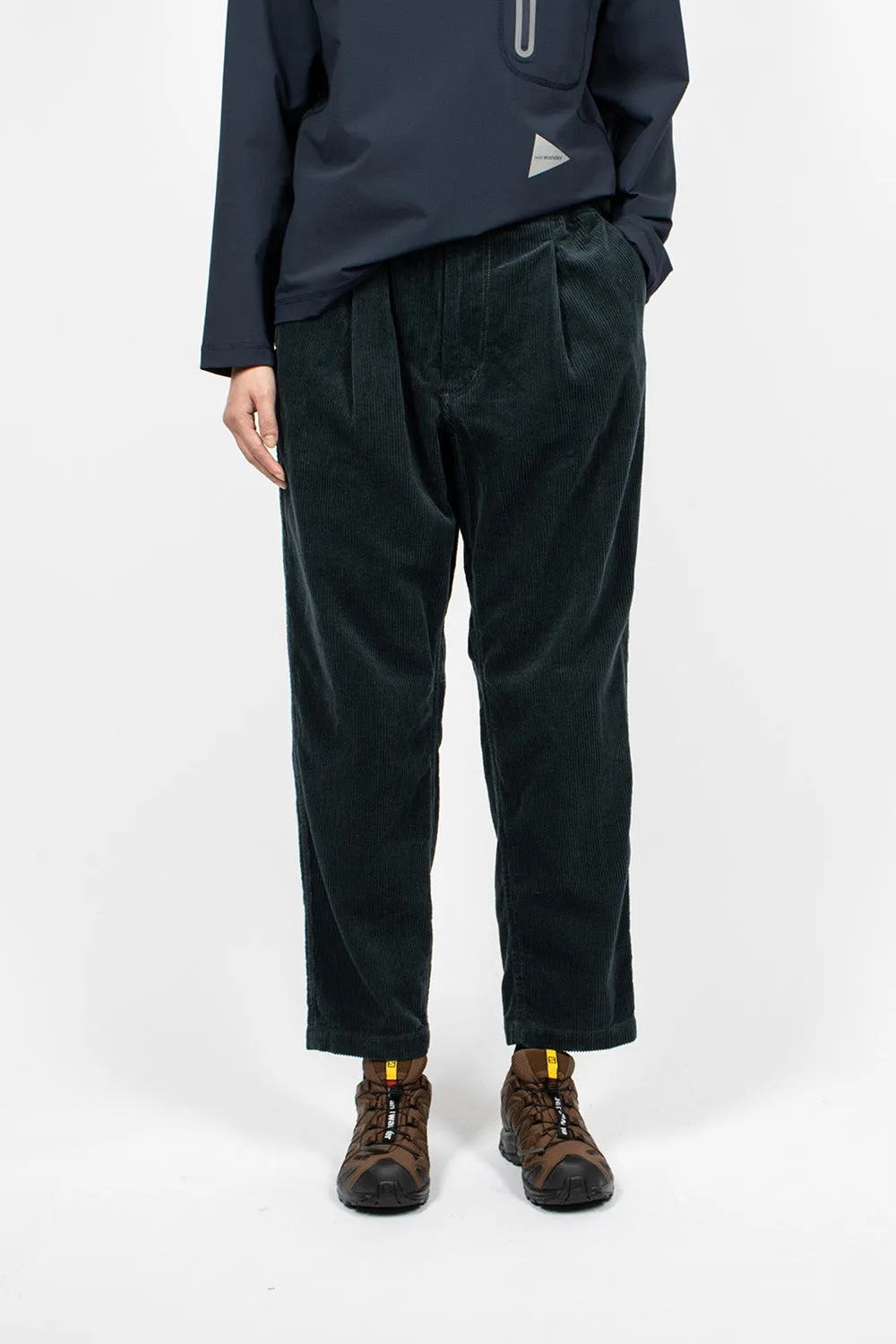 Tapered Corduroy Trouser Blue Green