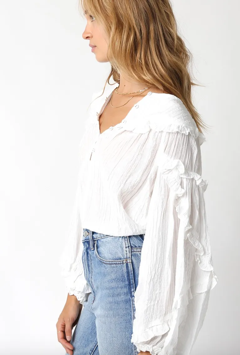 The Adelaide Ruffle Detail Blouse