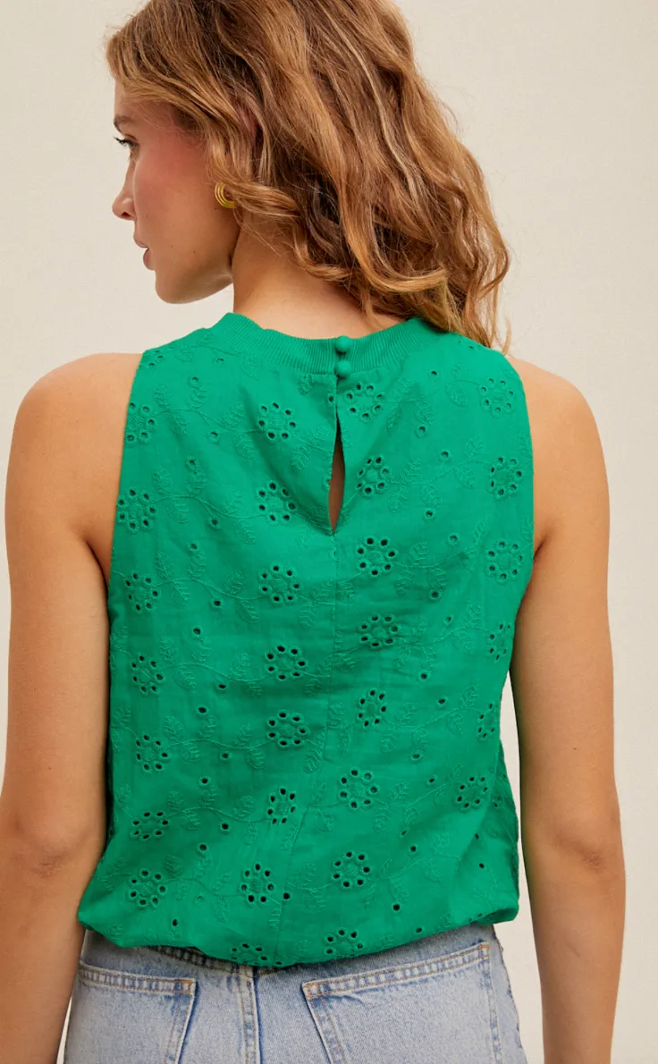 The Jessa Eyelet Tank Top