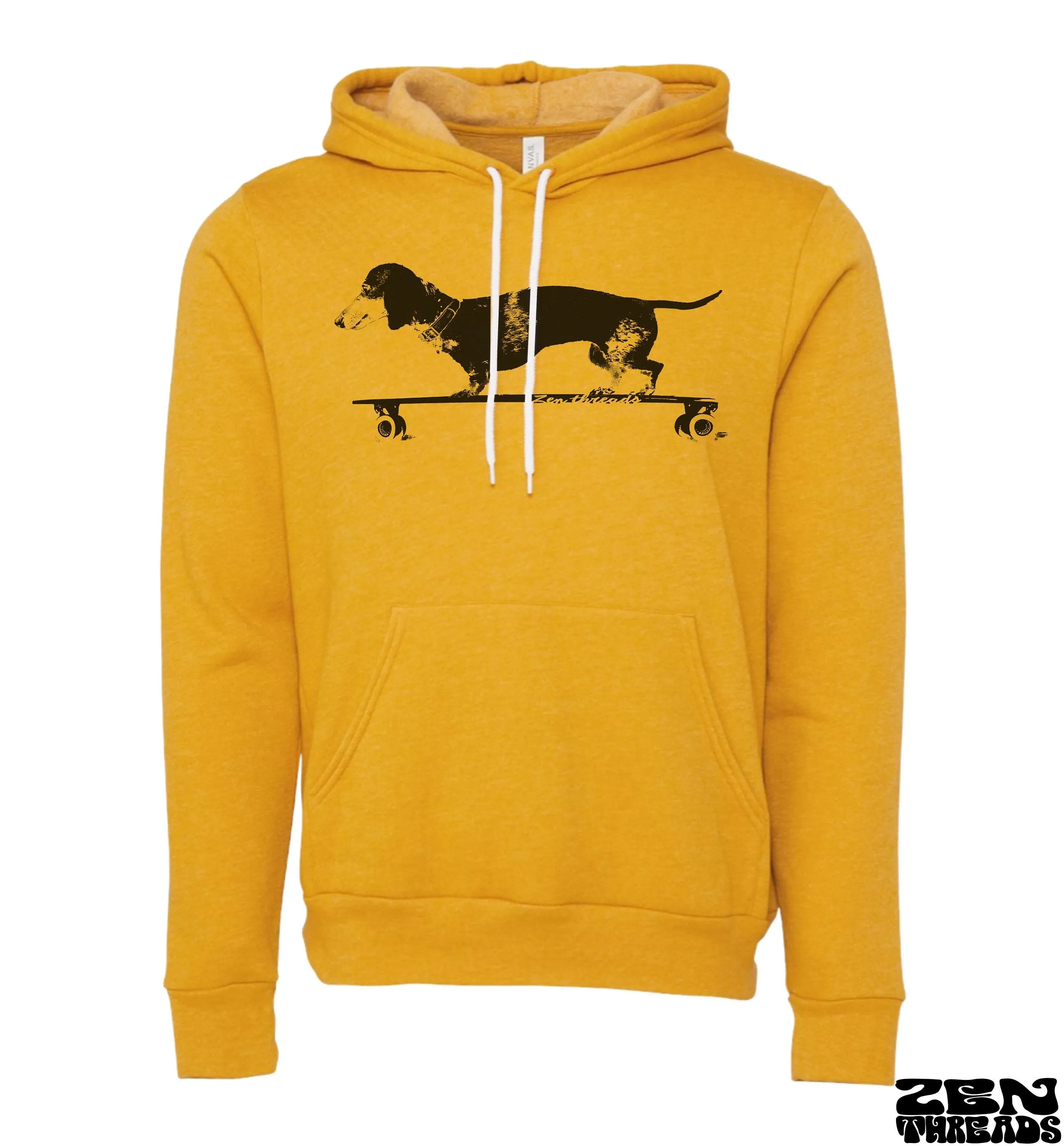 Unisex Longboard DACHSHUND Doxie Weiner Dog Fleece Pullover Hoody Sweatshirt (  Color Options)