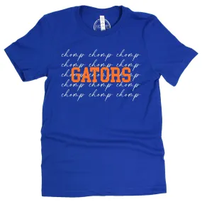 University of Florida College Script Short Sleeve T-shirt in Royal Blue