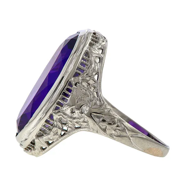 Vintage Filigree Amethyst Ring