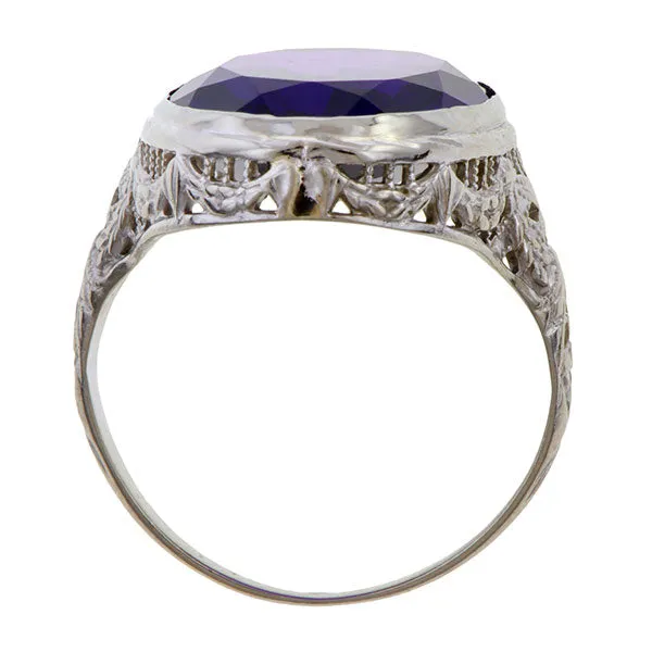 Vintage Filigree Amethyst Ring