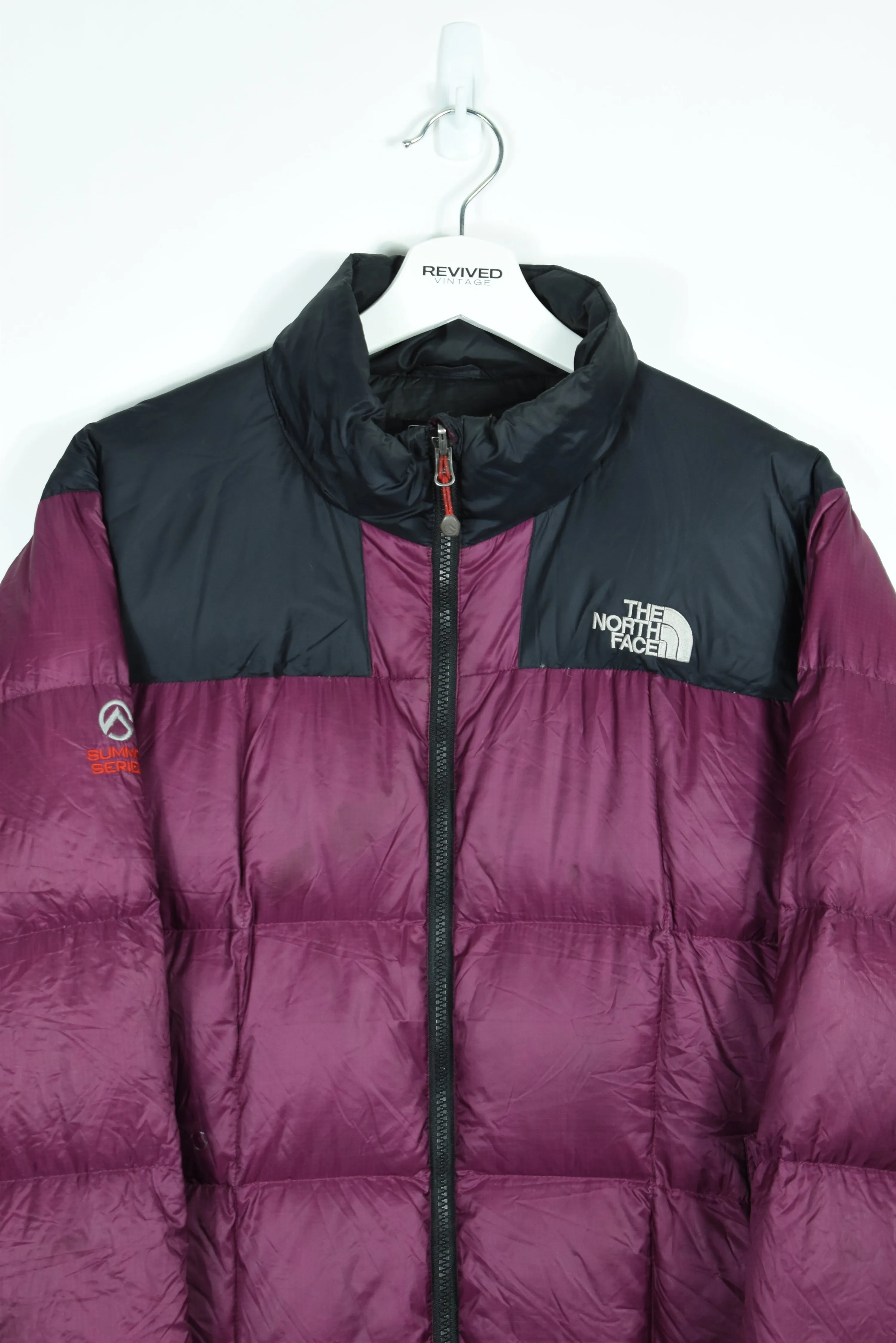 Vintage North Face Magenta Puffer 800 Sumit Series LARGE